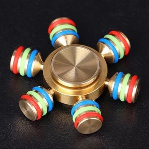 Brass Metal Fidget Spinner Hand Toy Gold Copper