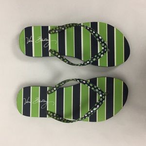Vera Bradley patterned flip flops