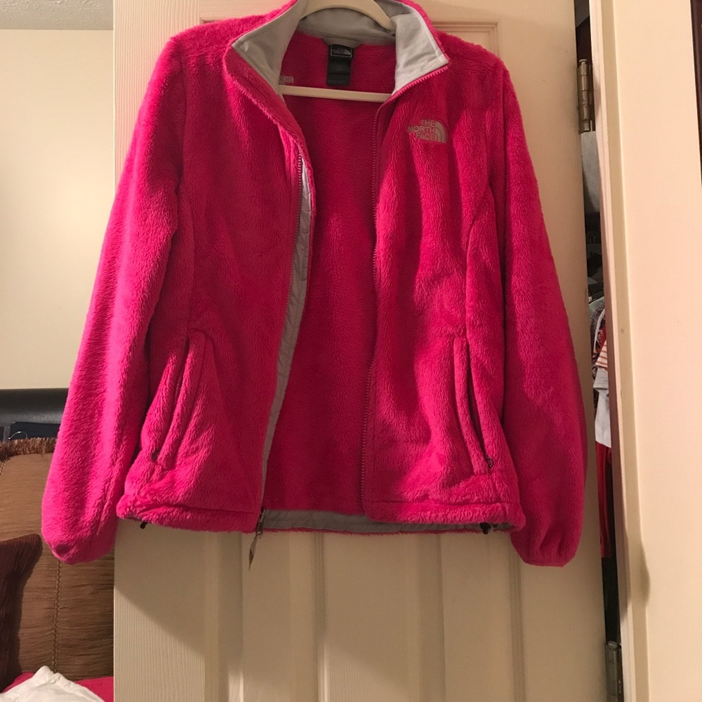 Pink Fur North Face Jacket