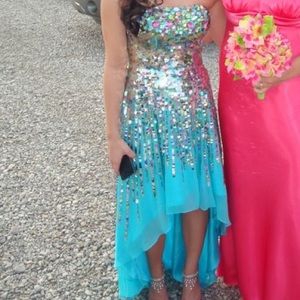 Sherri hill, high-low prom dress size 0
