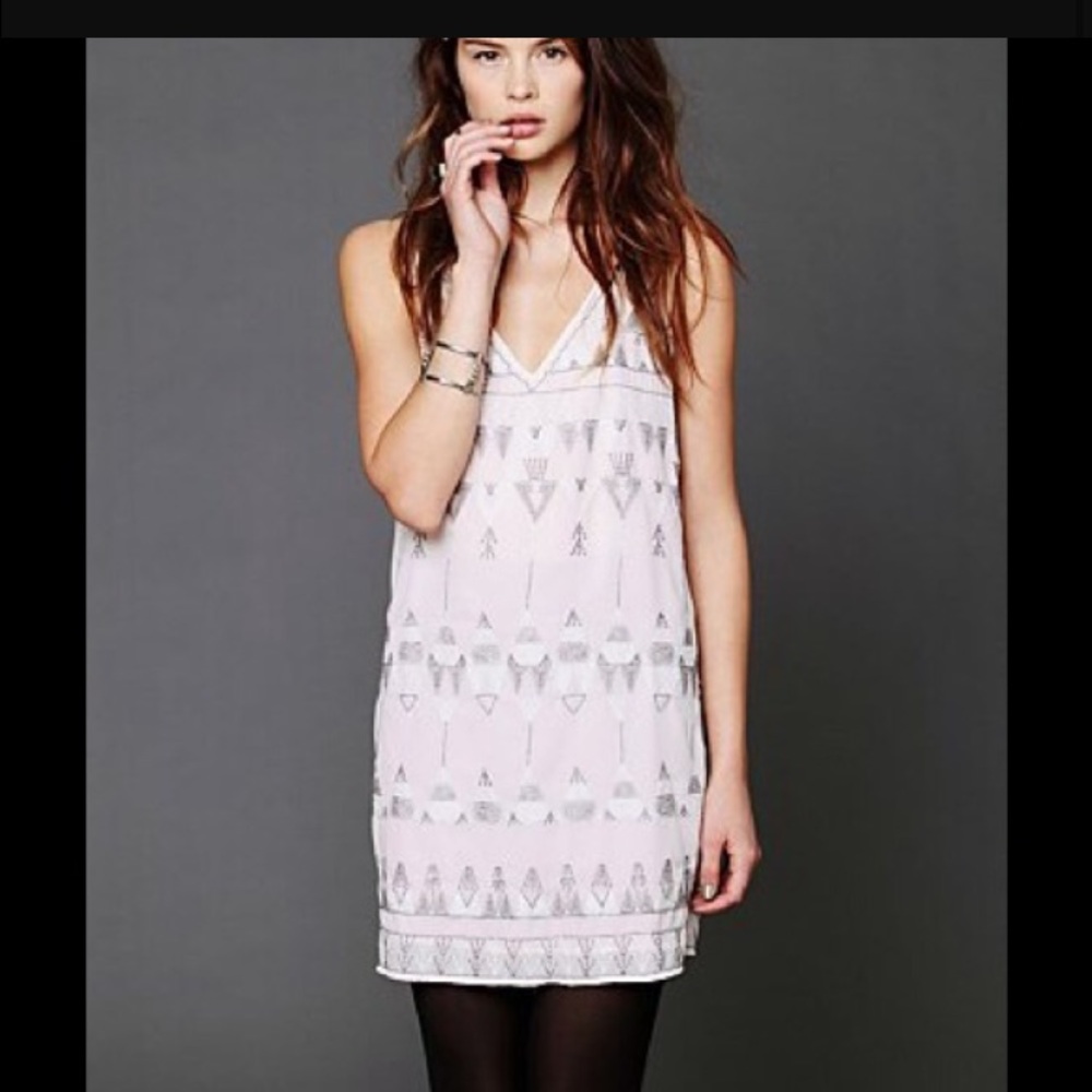 Free people beaded shift dress
