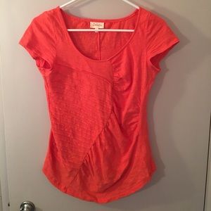 Deletta Anthropologie S Seam Drape tee shirt