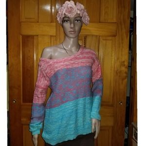 Ombe pinkand blue sweater *^* final prices*^*