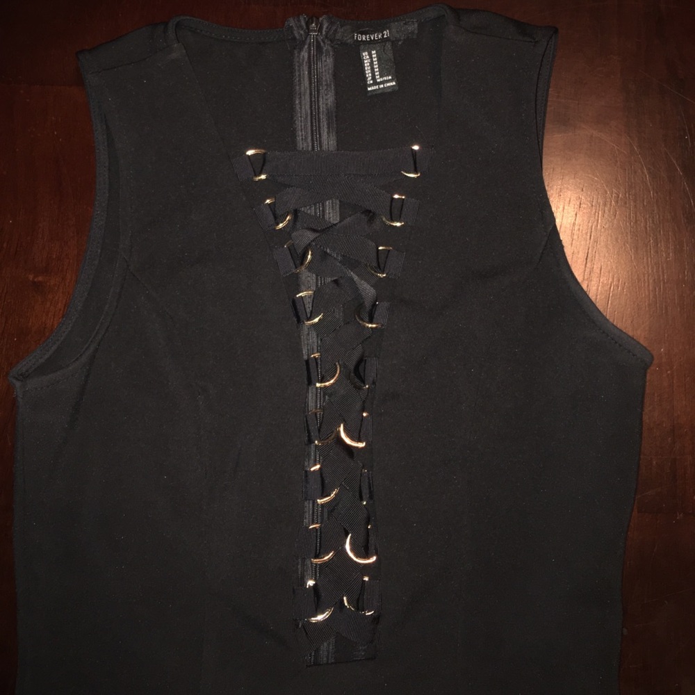 Lace-up bodysuit