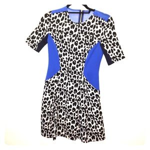 Hot leopard print dress with mesh side cutouts! XS