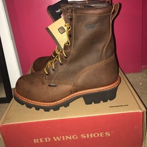 Men's Red Wing Leather Steel Toe Work Boot Size 11