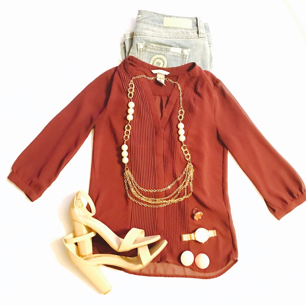 Casual Button Down Blouse