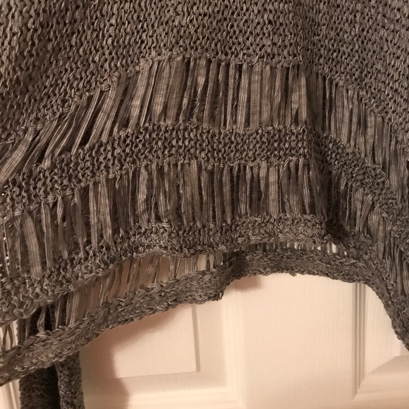 Grey Abercrombie & Fitch Woven Sweater - Picture 2 of 4