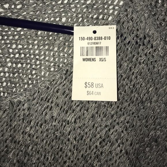 Grey Abercrombie & Fitch Woven Sweater - Picture 4 of 4