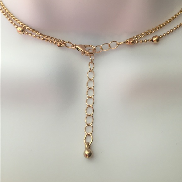 New Gold Stone Layered Necklace - Picture 5 of 6