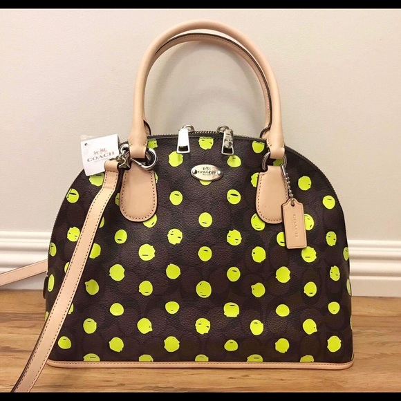 Coach Handbags - 🆕SALE🌈Coach Dotted Cora Domed Satchel/Crossbody