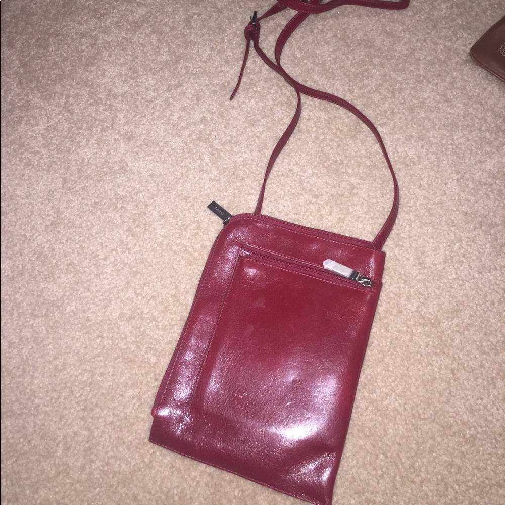 brand new never worn red leather purse