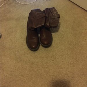 Brown short boots