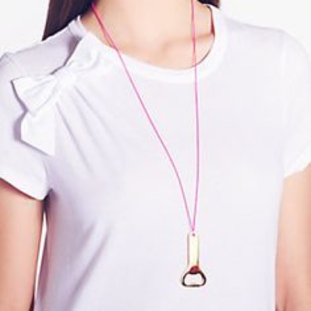Rare Kate Spade bottle opener necklace
