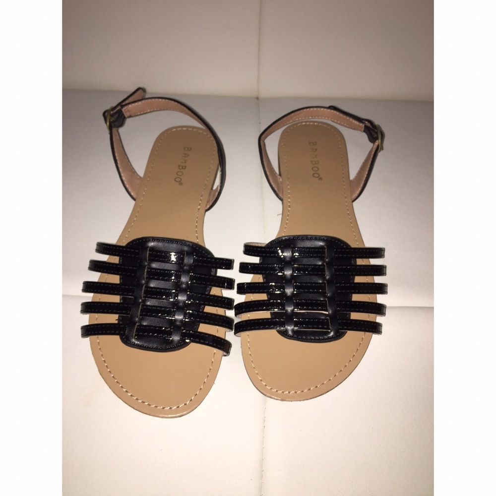 Black Caged Slingback Sandal 🖤