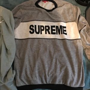 Supreme sweater and long sleeve T shirt