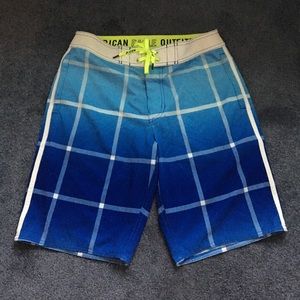 NEW Blue American eagle swim board shorts