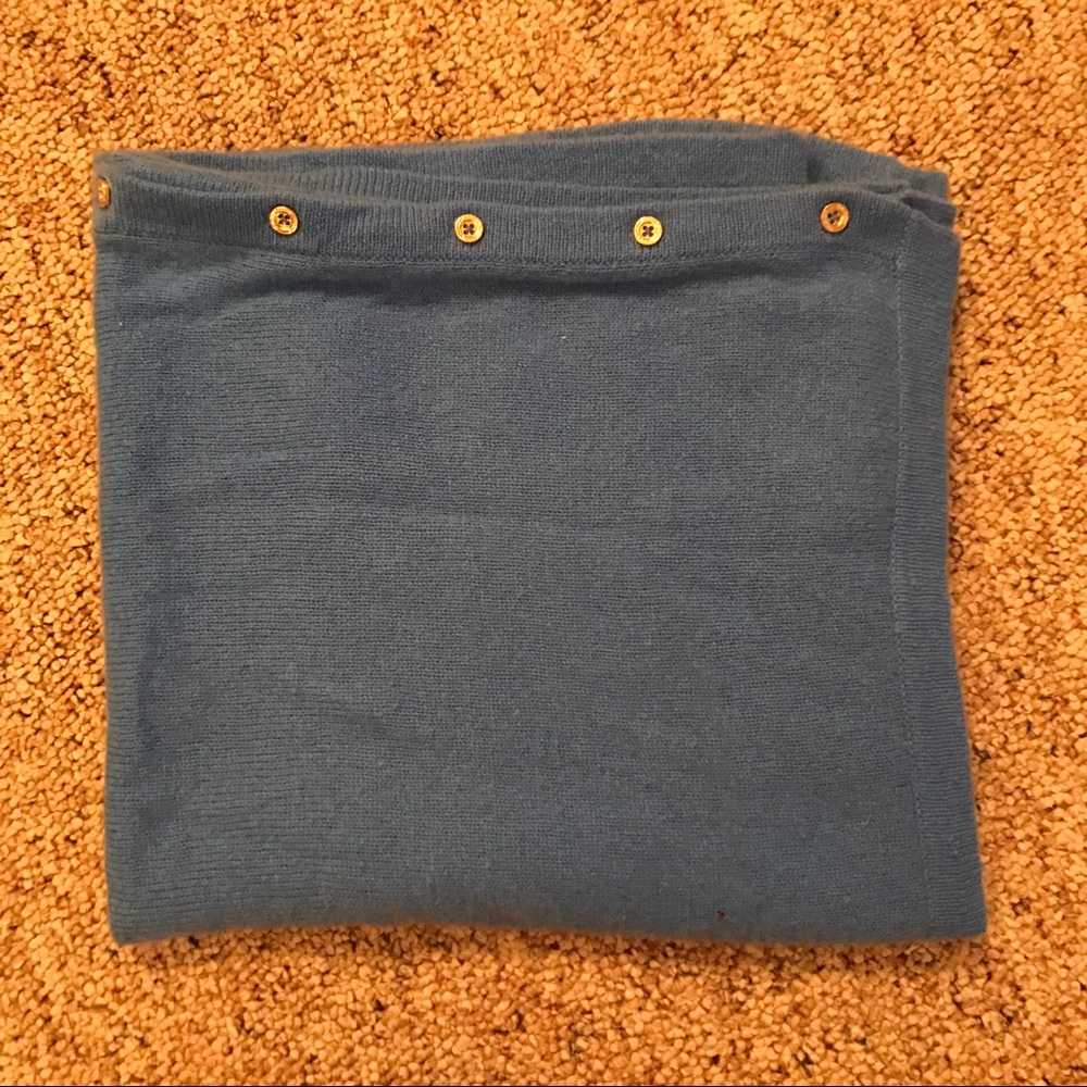 Illy Pulitzer cashmere wrap bay blue