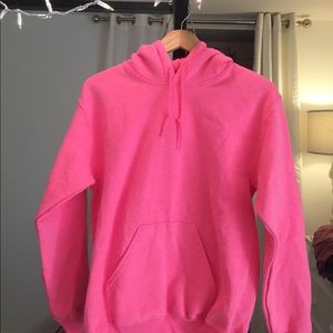 topshop neon pink hoodie