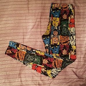 Marvel print spandex leggings