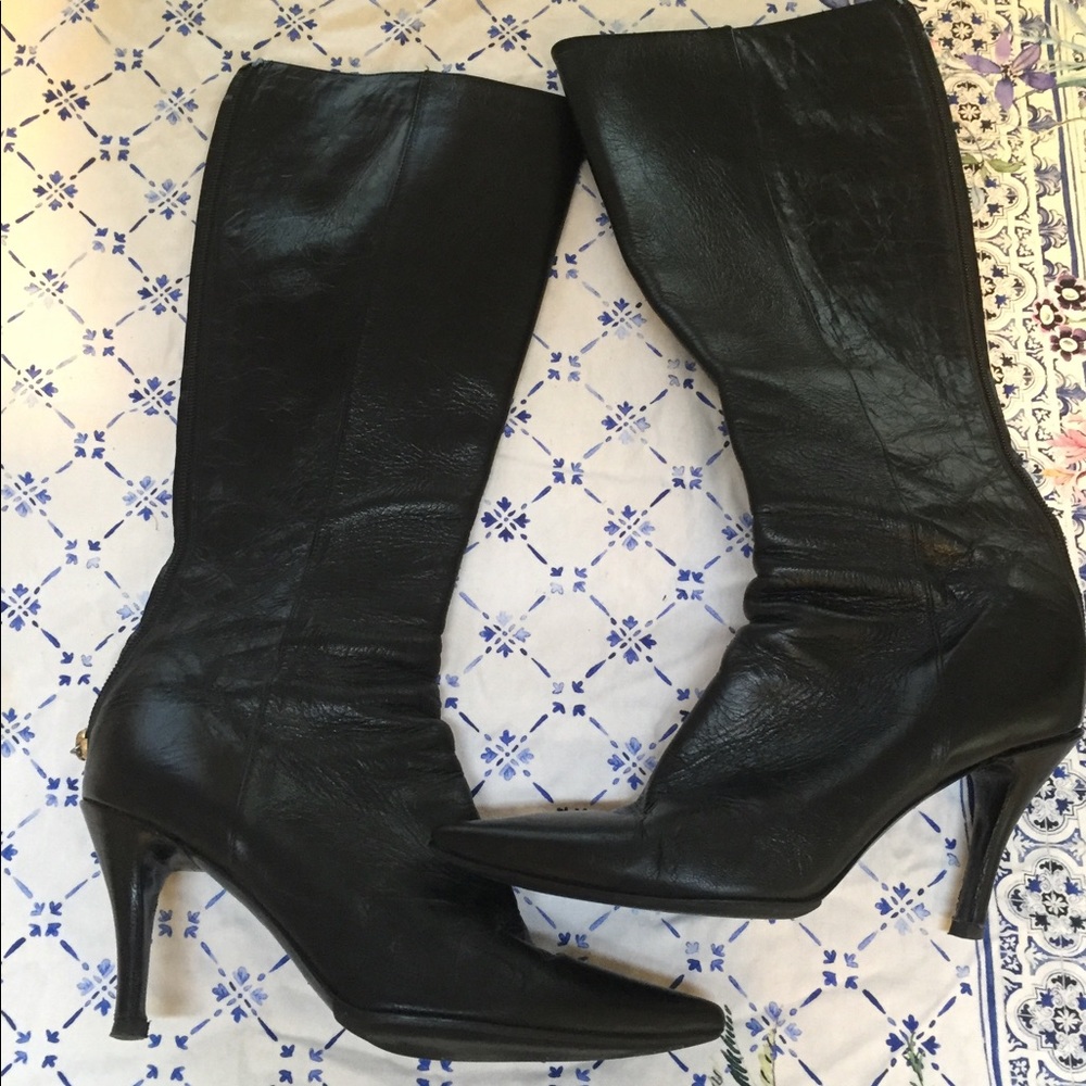 Jimmy Choo Leather Black Boots