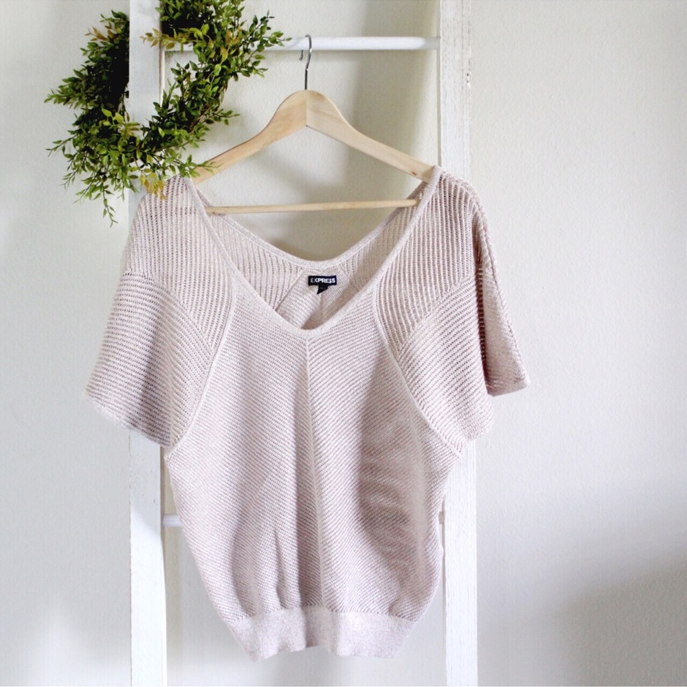 Express Short Sleeve Dollman Sweater