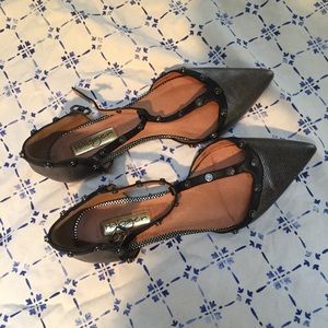 Halogen Studded Grey Flats