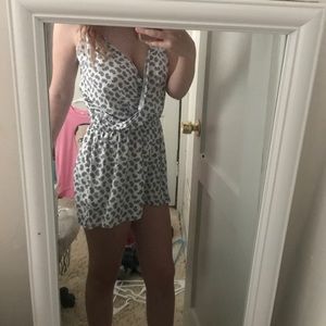 Old Navy Blue and White Romper