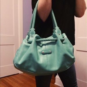 Seafoam green purse