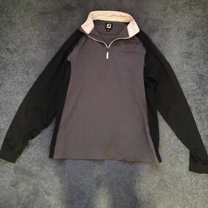 Foot joy  black and grey quarter zip