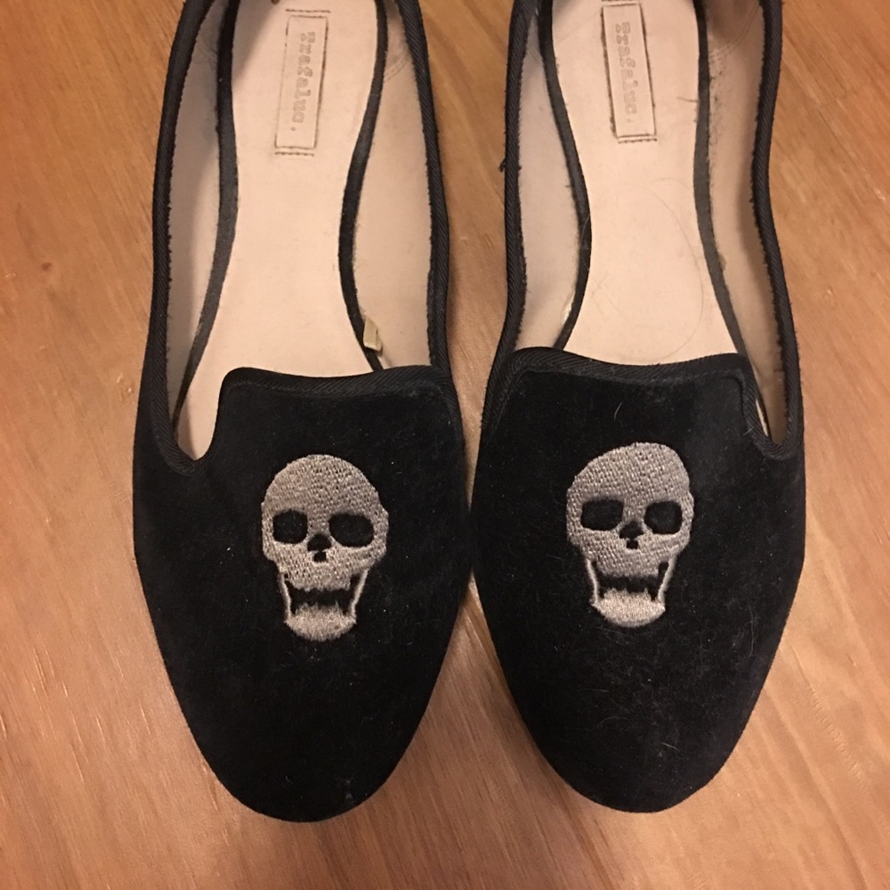 Zara Skull Smoking Slippers