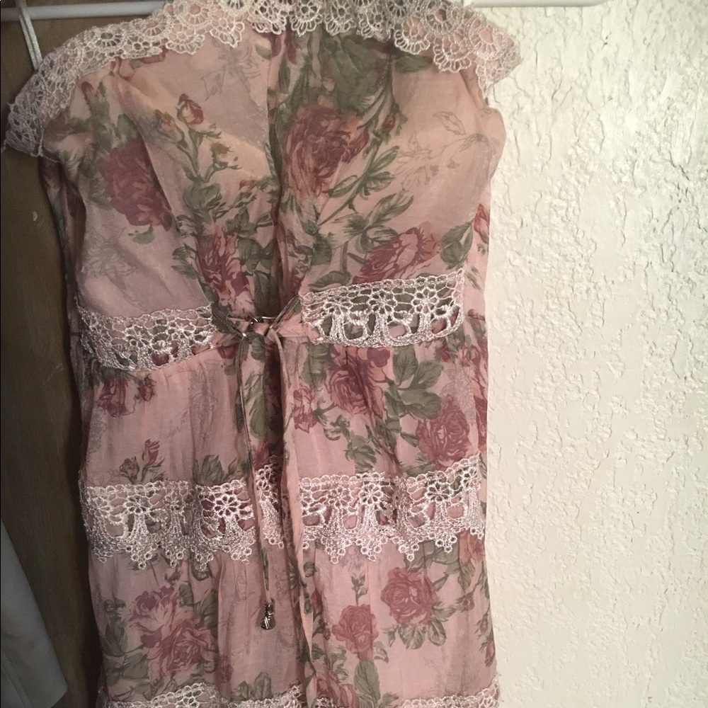 Strapless western cute dress