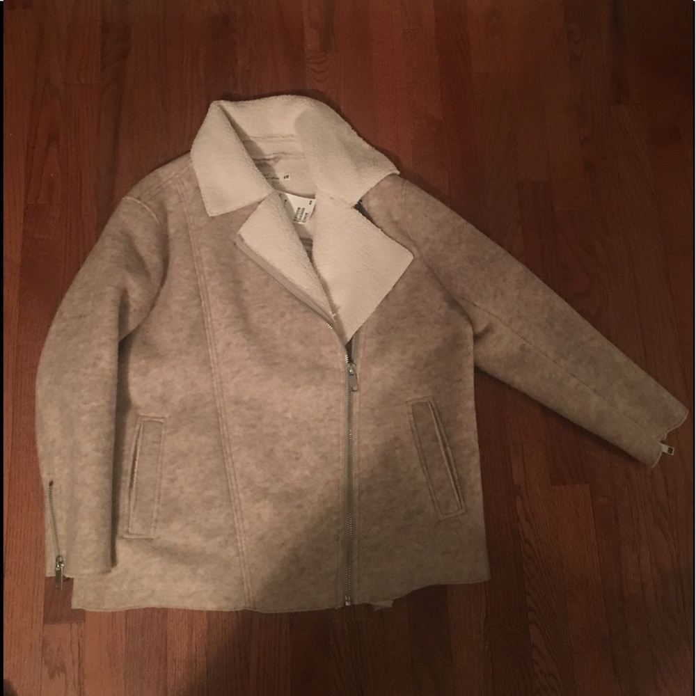 tan soft oversized jacket