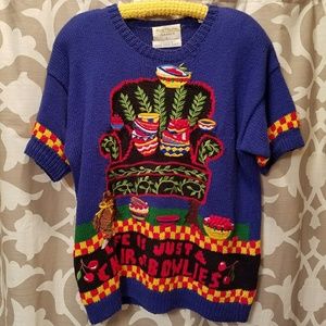 Mary Englebreit Short Sleeve Sweater