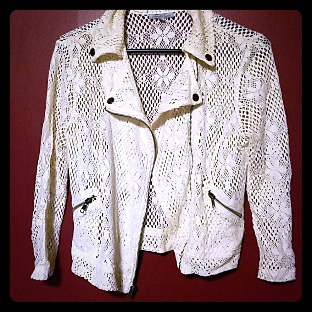 Lace Bomber Jacket