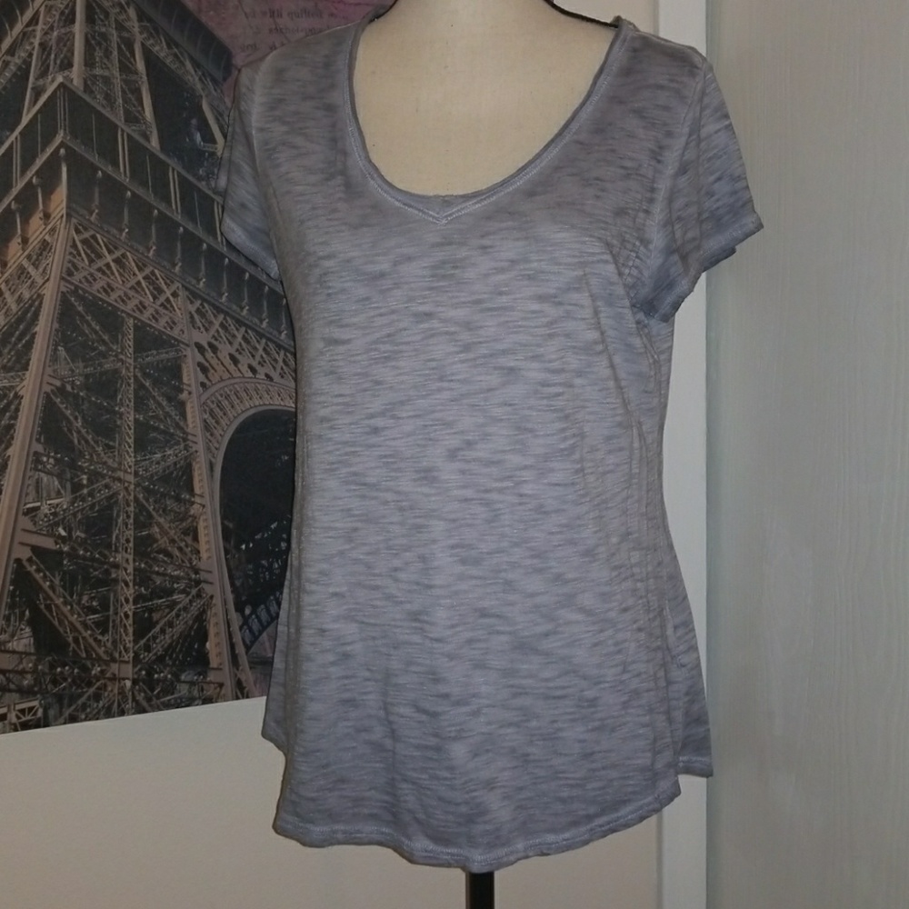 Maurices Bluish Gray Heathered Top