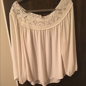 Off the shoulder blouse