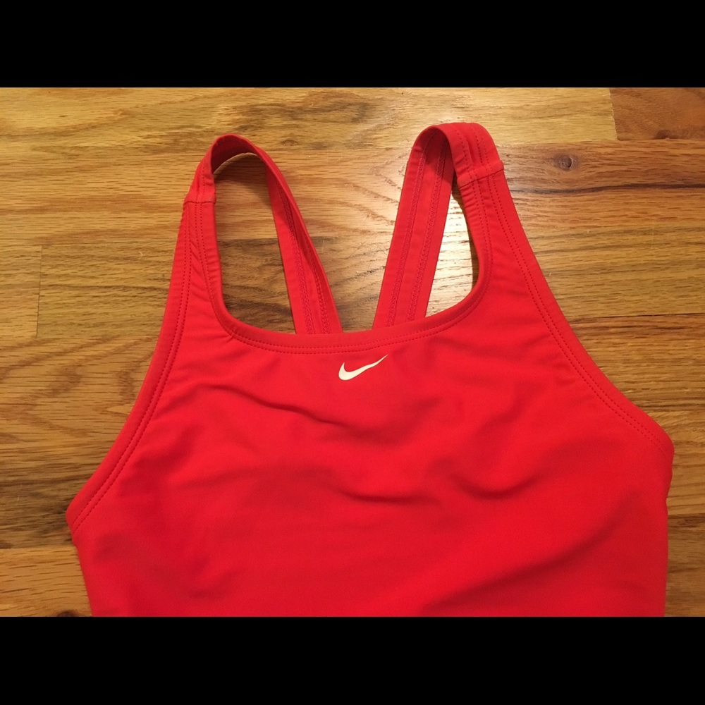 Red Nike one piece swimsuit in sz 4 or 30