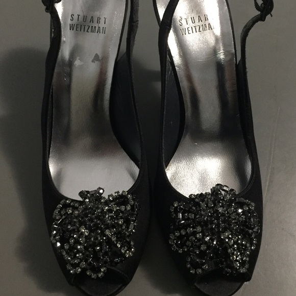 Stuart Weitzman women's heels w jewel detail - Picture 2 of 8