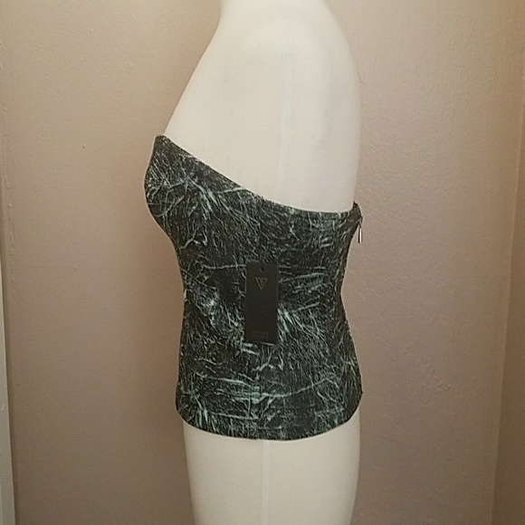 🖤 GUESS SWEETHEART BUSTIER TOP - Picture 5 of 8