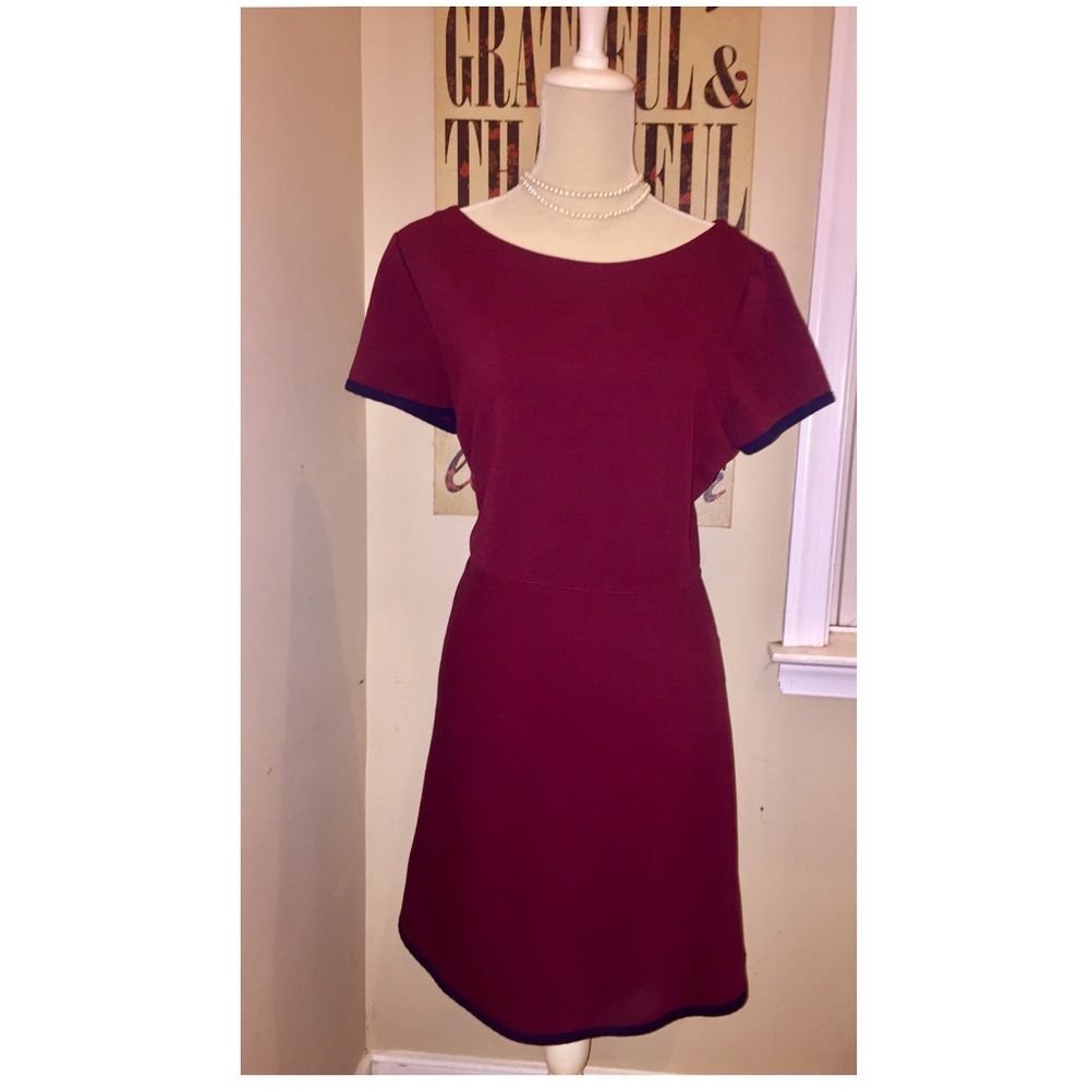 J. CREW Plus Size Maroon Dress