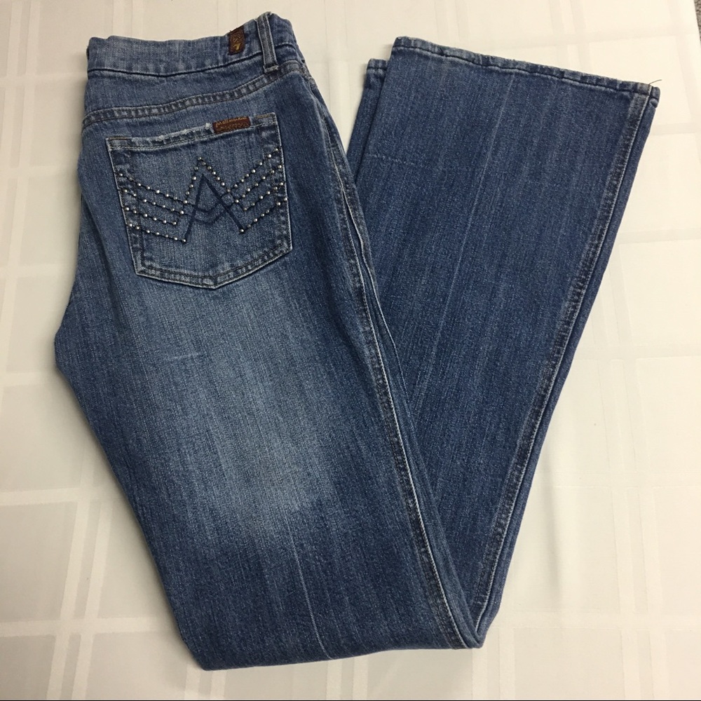 Womens 7 For All Mankind A Pocket Bootcut 30W 32L
