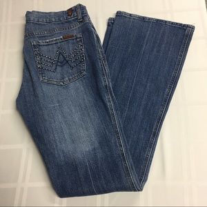 Womens 7 For All Mankind A Pocket Bootcut 30W 32L