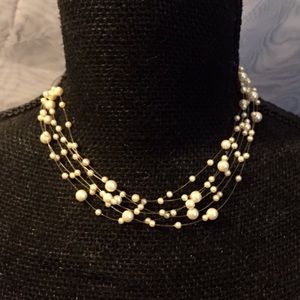Multi-Strand Pearl Necklace