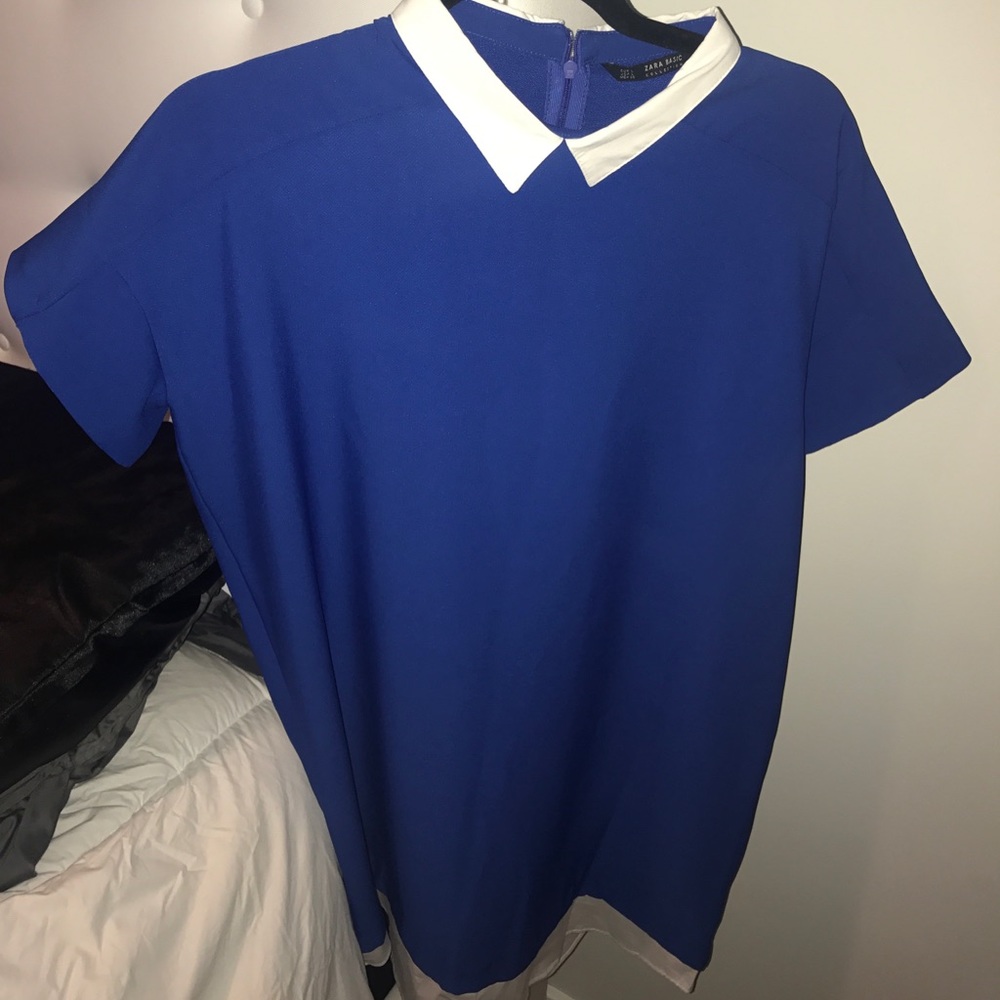 Zara shirt tail bottom dress