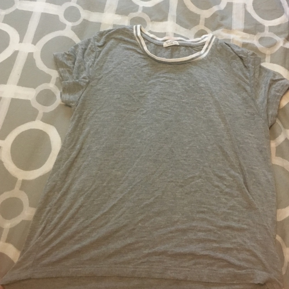 Brandy Melville John Galt Gray Shirt