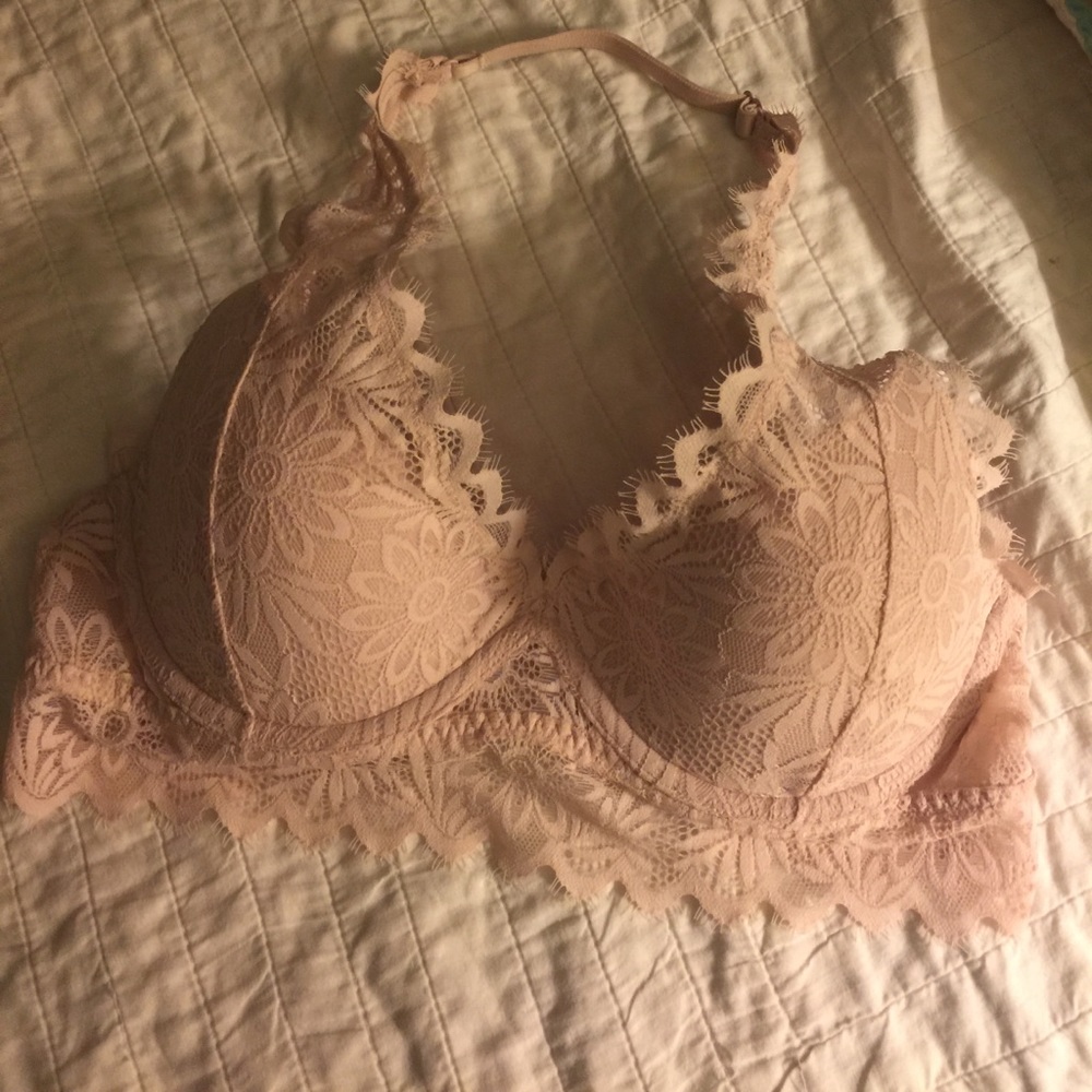 Victoria's Secret light pink halter bralette