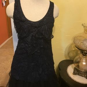 Express tiered lace tank top