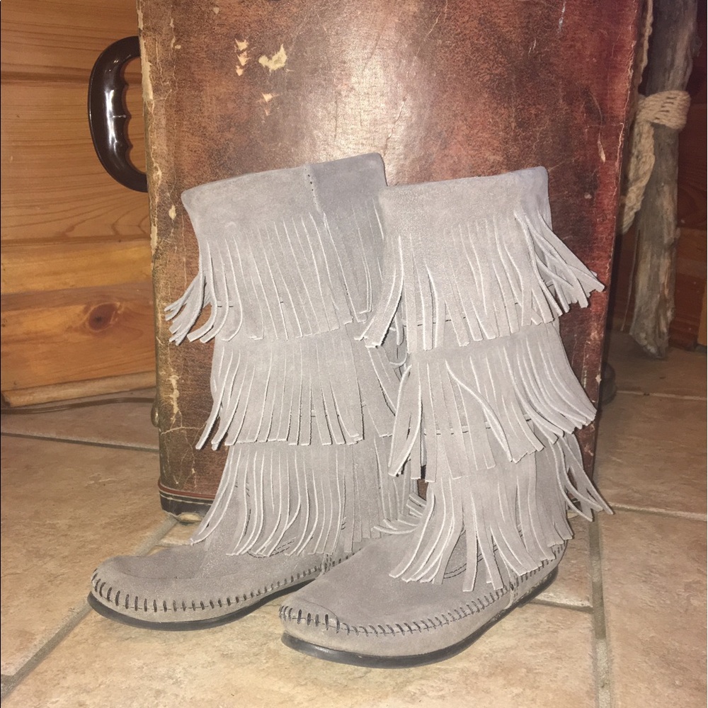 Minnetonka Fringe Boots