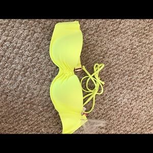 Victoria's Secret neon yellow bandeau